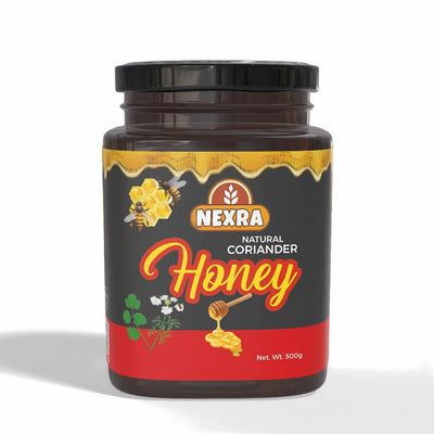 Nexra - Coriander Honey 500g | Pure Natural Honey | Digestive Support | Boosts Immunity & Flavorful