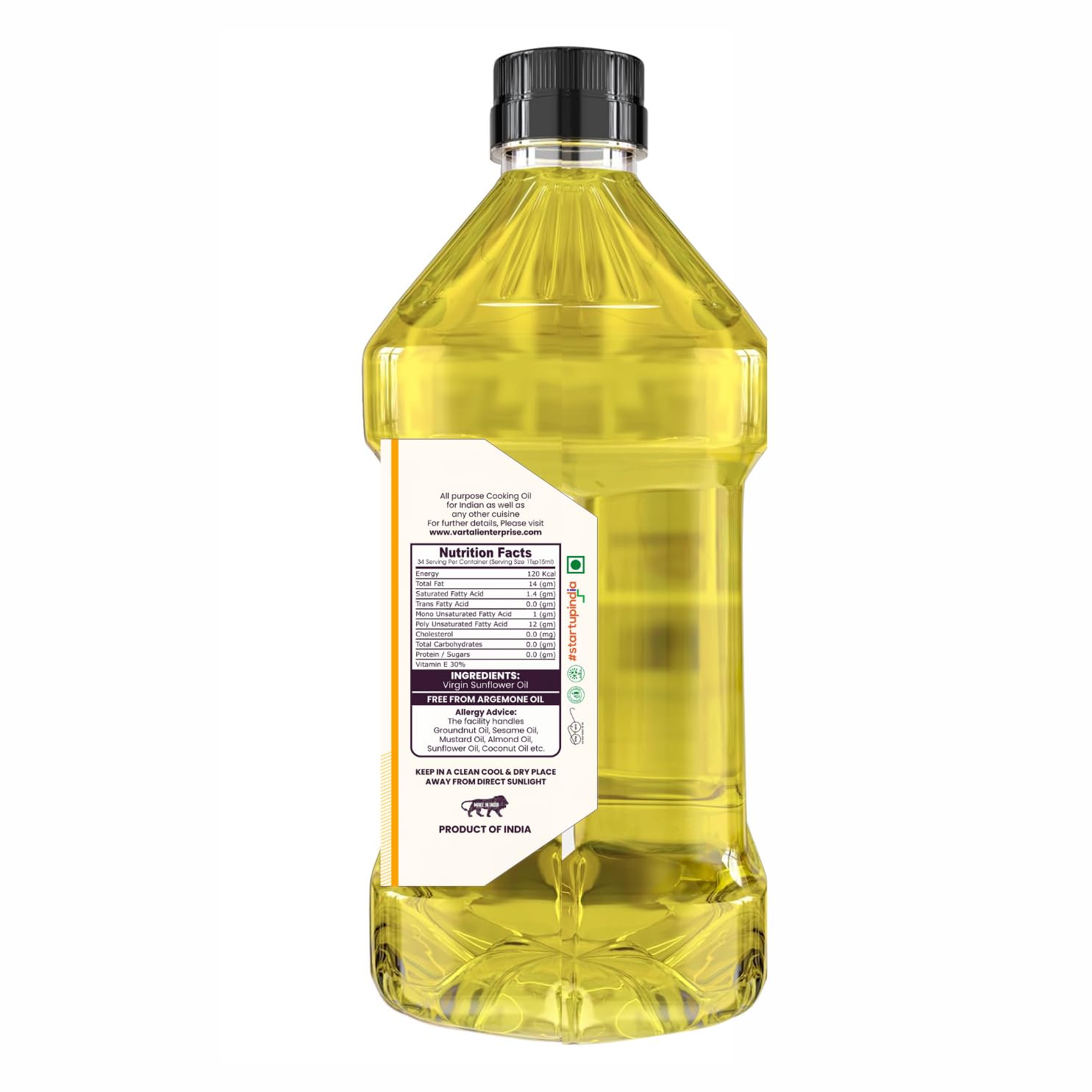 Nexra - Cold Pressed Sunflower Oil | 1 litre | Pure and Natural Seed| PET Bottle | Kolhu/Chekku | Extracted on Wooden Churner | Natural | Chemical-Free | High in Antioxidants, Delicious & Healthy
