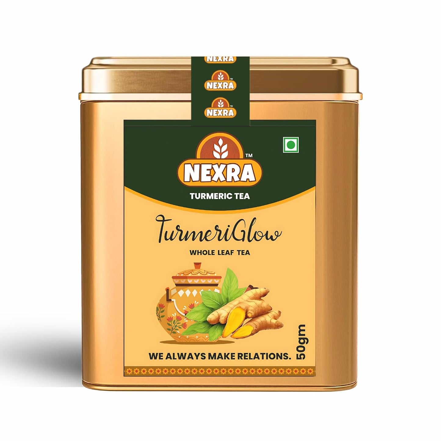 Nexra - Turmeric Tea - 50g | Whole Leaf Herbal Tea Blend | For Natural Wellness and Anti-Inflammatory Support