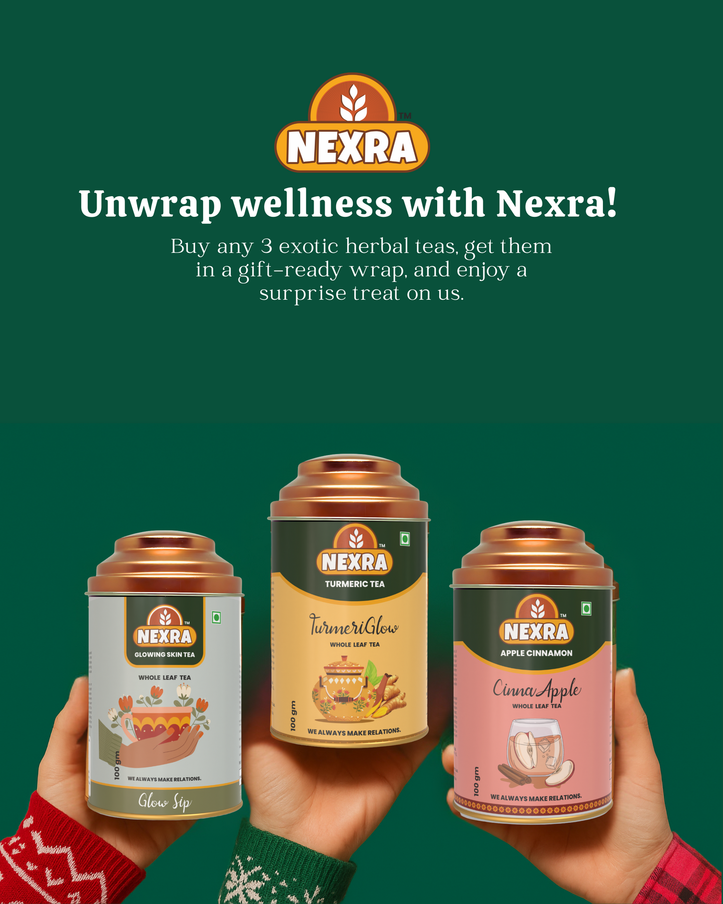 Gift Set - 3 exotic herbal teas