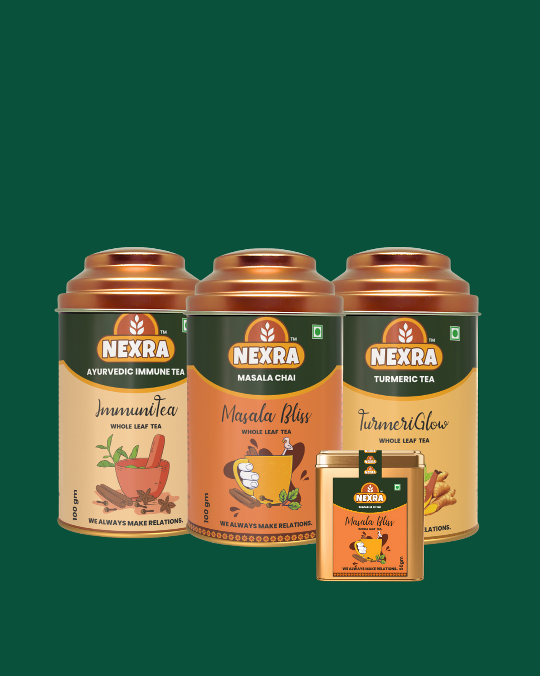 Gift Set - 3 exotic herbal teas, Boost Immunity