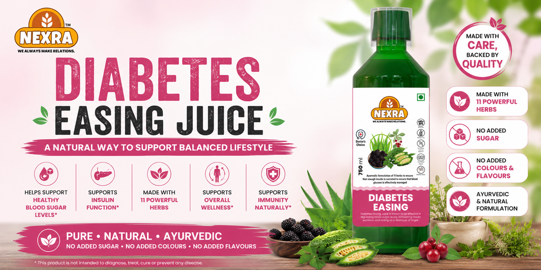 Nexra Diabetes Easing Juice Managing Everyday Wellness: How Herbal Lifestyle Choices Can Support Your Health Journey