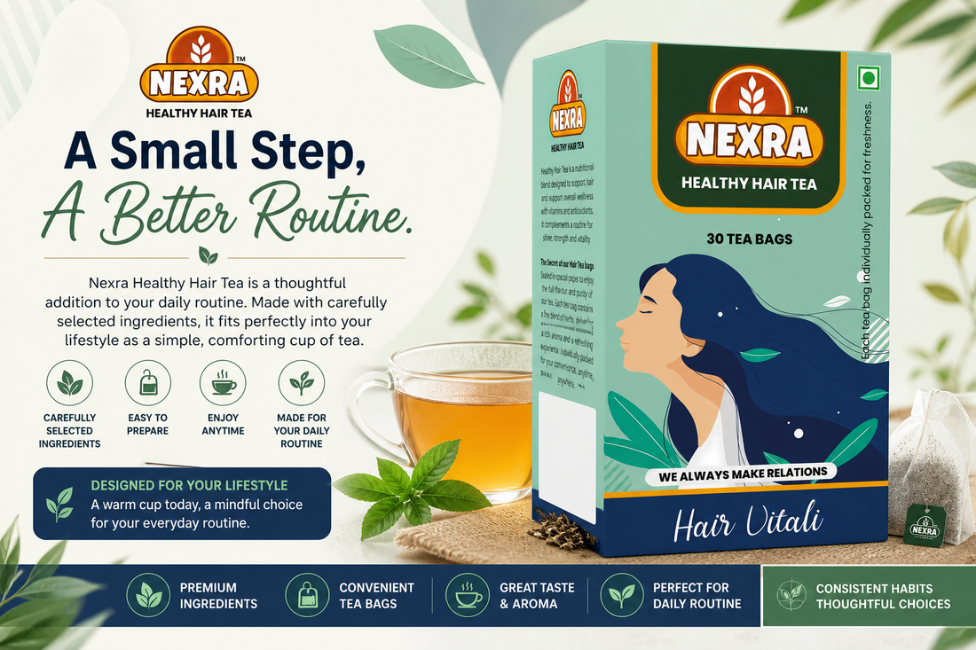 Nexra Healthy Hair Tea – A Thoughtful Addition to Your Daily Routine