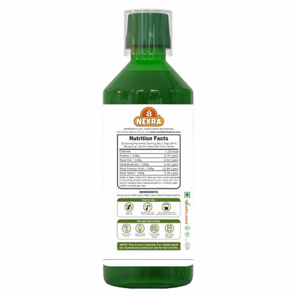 Nexra - Amla Juice 750ml | 100% Pure & Organic | Natural Vitamin C Source | Boosts Immunity & Supports Wellness | Ayurvedic Health Drink