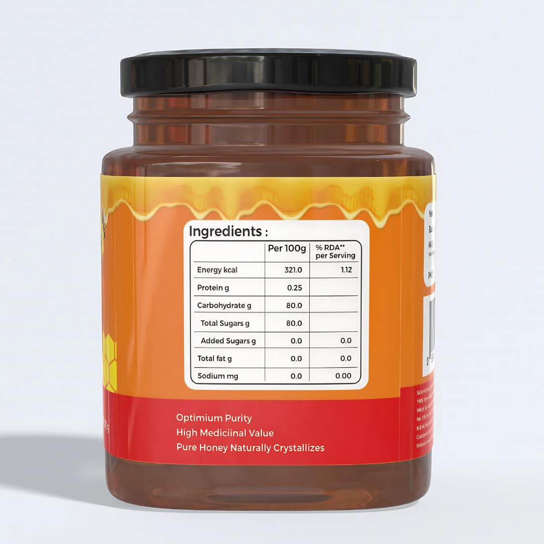 Nexra Karanj Honey 250g | Pure & Natural Honey | Rich in Nutrients & Antioxidants | Supports Skin Health, Digestion & Immunity | Ayurvedic Sweetener