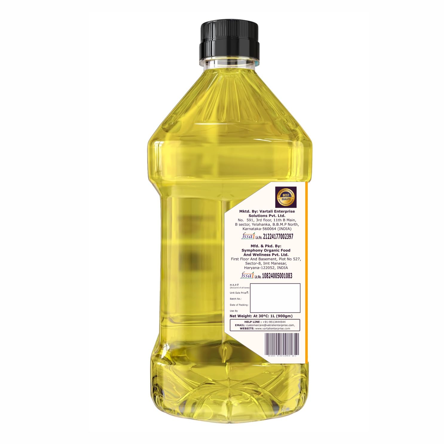Nexra - Cold Pressed Sunflower Oil | 1 litre | Pure and Natural Seed| PET Bottle | Kolhu/Chekku | Extracted on Wooden Churner | Natural | Chemical-Free | High in Antioxidants, Delicious & Healthy