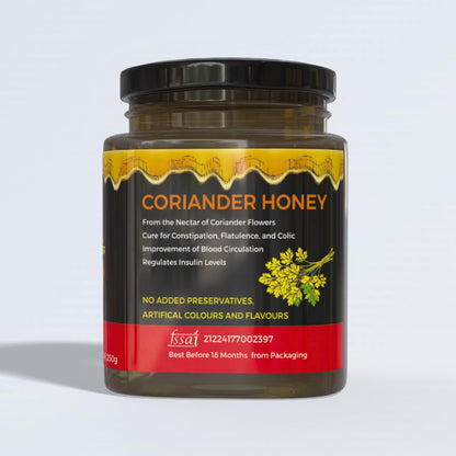 Nexra - Coriander Honey 250g | Pure Natural Honey | Digestive Support | Boosts Immunity & Flavorful