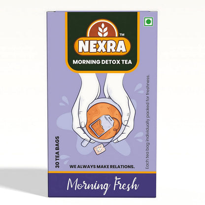 Nexra - Morning Detox Tea - 30 Tea Bags | For Daily Cleansing, Energy Boost, Metabolic Support, 60G