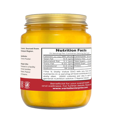 Nexra Pure Himalayan Mountain Turmeric Powder – 300g | High Curcumin 10-12% | With Black Pepper (Piperine) | Anti-Inflammatory | Immunity Booster | Chemical-Free Haldi