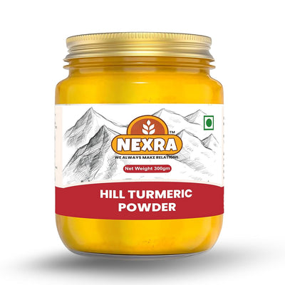 Nexra Pure Himalayan Mountain Turmeric Powder – 300g | High Curcumin 10-12% | With Black Pepper (Piperine) | Anti-Inflammatory | Immunity Booster | Chemical-Free Haldi